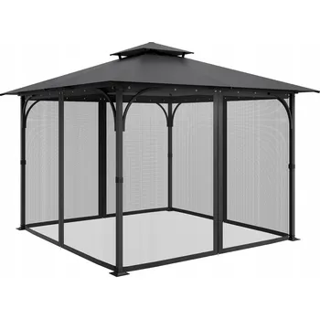 Síť proti hmyzu Moskytiéra pro altány 275x275x202 cm, náhradní, odolná a trvanlivá
