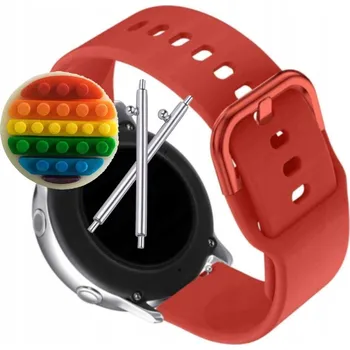 Pouzdro na mobilní telefon Pásek Řemínek pro Mibro Watch C3, Silikon Červený Poutko, nastavitelný