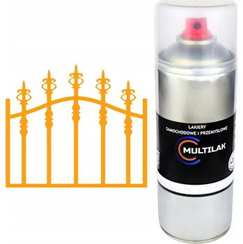 Barva ve spreji Profesionální lesklý lak ve spreji na rez, ocel, kov a plech RAL 1028