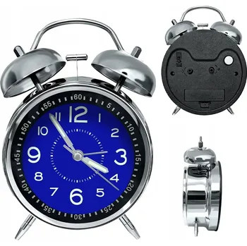 Budík Budík Bedee stříbrný, 12 cm