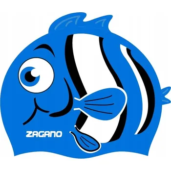 Plavecká čepice Plavecká čepice pro děti Silikonová Zagano modrá