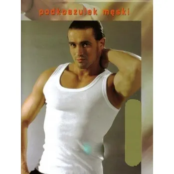 Pánské tričko Nátělník Tadeusz s kulatý výstřihem, bez rukávů, bílý, velikost 3XL