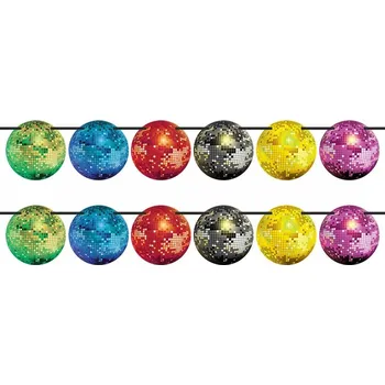 Papírová girlanda "Disco Koule - mix", Congee, 5 m