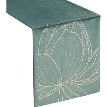 Prostěradlo Běžec na stůl odstíny zelené 180 x 35 cm