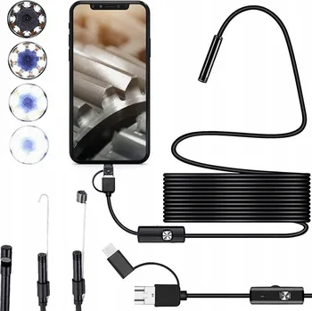 IP kamera INSPEKČNÍ ENDOSKOPICKÁ KAMERA 1,5M ANDROID LED USB-C 3v1