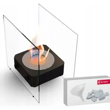 Biokrb Volně stojící biokrb Kratki 30 x 30 x 20 cm, černý