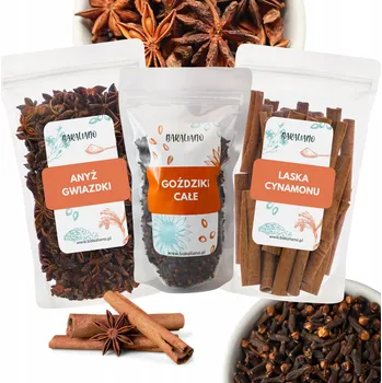 Koření ZIMNÍ SADA NA SVAŘÁK - HŘEBÍČEK CELÝ, HVĚZDIČKOVÝ ANÝZ, CELÁ SKOŘICE 100g