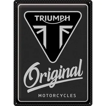 Plechová cedule Postershop Plechová cedule: Triumph (Original Motorcycles) - 30x40 cm