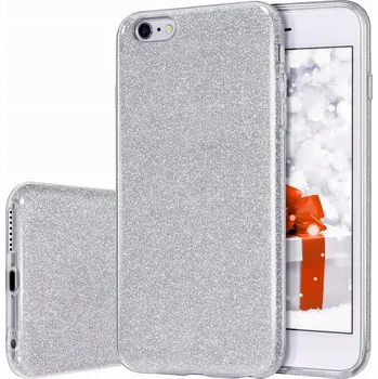 Pouzdro na mobilní telefon Zadní Kryt Hero Case pro Apple iPhone 7, iPhone 8 stříbrný