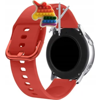 Pouzdro na mobilní telefon Pásek Řemínek pro Noise ColorFit Ultra 3, Silikon Červený Poutko, nastavitelný