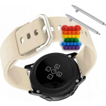 Pouzdro na mobilní telefon Pásek Řemínek pro Mobvoi TicWatch Pro 3 GPS, Silikon Béžová Poutko, nastavitelný