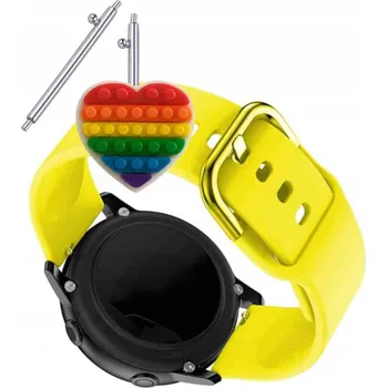 Pouzdro na mobilní telefon Řemínek Řemínek pro Watchmark Kardiowatch Cardio One, Silikonový Žlutý Smyčka