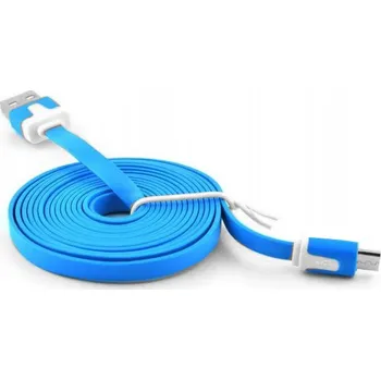 Datový kabel Kabel Pronett USB - microUSB typ B, 3 m, modrý