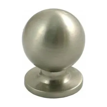 Nábytkové kování Nábytková knopka kulatá Úchyt nábytkový 25x31mm Nikl Satén