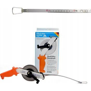 metr Svinovací metr Richter nerezová ocel 474SR 30 m s měřicí ruletou