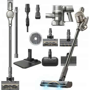 Vysavač Tyčový vysavač Dreame Vysavač 2v1 Sada Příslušenství Vyprazdňovací stanice stříbrná/šedá