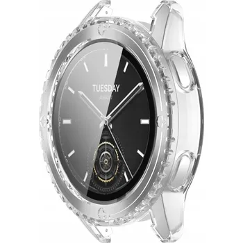 Pouzdro na mobilní telefon 2v1 POUZDRO + TVRZENÉ SKLO PRO XIAOMI WATCH S3 KRYT CASE