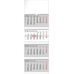 Notique Nástěnný kalendář čtyřměsíční…