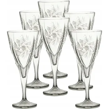 Sklenice Skleničky na červené víno Huta Julia Bezbarvý mlýnek 245 ml 6 ks