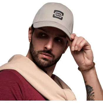 Kšiltovka Pánská kšiltovka baseballová šedá s logem Ombre OM-ACCS-0100 V4