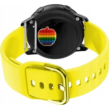 Pouzdro na mobilní telefon Pásek Řemínek pro Mobvoi TicWatch Pro 3 LTE, silikon, žlutá smyčka, nastavitelný