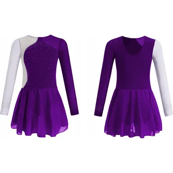 Body BALETNÍ TRIKOT S TYLOVOU SUKÝNKOU ASYMETRICKÝ STŘIH R170