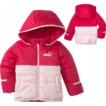 DÍVČÍ BUNDA S S KAPUCÍ DĚTSKÁ PUMA PROŠÍVANÁ PŘECHODNÁ 74 CM