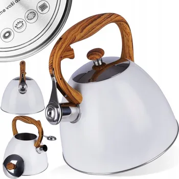 Varná konvice Tradiční ocelová Konvice Orion 3,5 l béžová, bílá, šedá