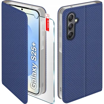 Pouzdro na mobilní telefon Flipové pouzdro KrainaGSM pro Samsung Galaxy S25+ modré