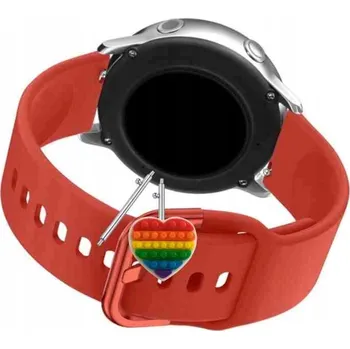 Pouzdro na mobilní telefon Pásek Řemínek pro Motast Chytré Hodinky P32E3, Silikon Červený Poutko, nastavitelný