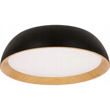 Calabria stropní svítidlo stropní svítidlo černo-dřevěné 24W LED 40x32 cm bílé stínidlo