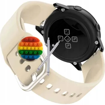 Pouzdro na mobilní telefon Pásek Řemínek pro DT NO.1 WATCH ULTRA, silikon, béžová smyčka, nastavitelný