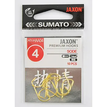 Rybářský háček Háčky splávkové Jaxon SUMATO SODE ZLATÉ 10 ks