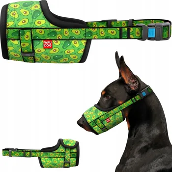Náhubek pro psa Náhubek pro psa WAUDOG Nylon, vzor Avokádo, velikost S, 14-20 cm