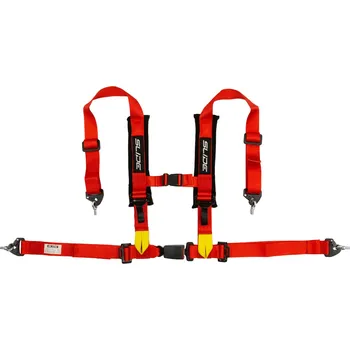Návlek na bezpečnostní pás Bezpečnostní pásy 4-bodové Slide V2 červené 2" homologace E4