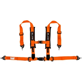 Návlek na bezpečnostní pás Bezpečnostní pásy 4-bodové Slide V2 oranžové 2" homologace E4