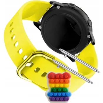 Pouzdro na mobilní telefon Řemínek Řemínek pro Garmin Forerunner 570 47mm, Silikonový Žlutý s Poutkem, Nastavitelný