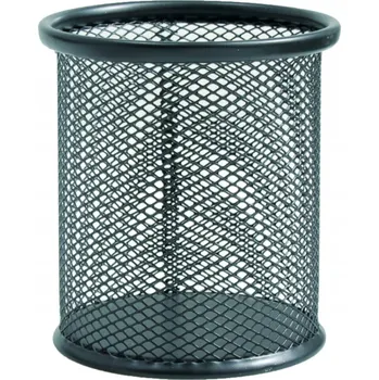 Kancelářské potřeby VĚCI Do KANCELÁŘE Kovový stojan na tužky ČERNÝ Lux