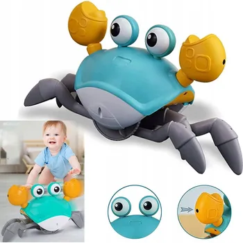 UTÍKAJÍCÍ LEZOUCÍ KRAB INTERAKTIVNÍ HRAČKA CHODÍCÍ S HUDBOU A SVĚTLEM