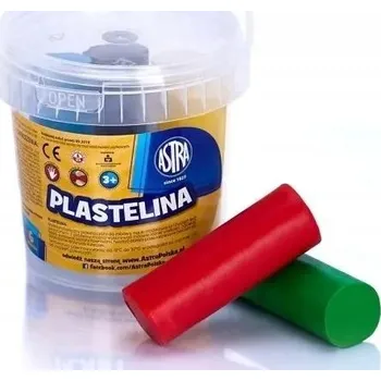 Modelovací hmota Plastelína Astra v kyblíku 6 barev Modelovací hmota SUPER
