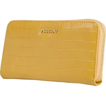 Peněženka Dámská velká peněženka na karty Eko Kůže PUCCINI Žlutá BLP830C 6