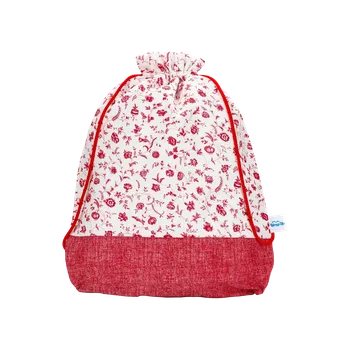 chlebník Pytlík půlený červené kvítí rozšířený