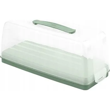 Dóza na potraviny NÁDOBA KRABIČKA NA DORT 35,5x15 KOLÁČ NA PEČENÍ OBDÉLNÍKOVÁ S RUKOJETÍ CURVER