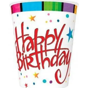 Jednorázové nádobí Papírové Kelímky Na Jedno Použití na oslavy pro děti - PAPÍROVÝ KELÍMEK Fajn