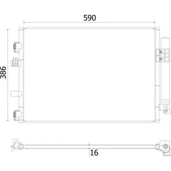 Výparník klimatizace Kondenzátor, klimatizace MAHLE AC 930 000S