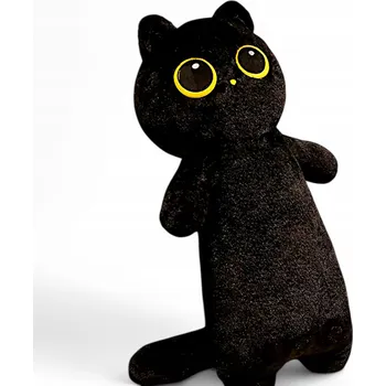 plyšák Kočka kotě rezavá černá šedá Měkká Plyšový Mazlíček Přítulníček Plyšová 60cm polštář dlouhý