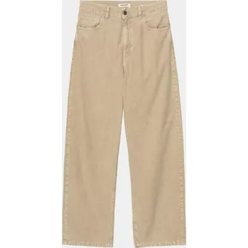 Dámské kalhoty Carhartt WIP Brandon (leather/dusky washed) M, béžová