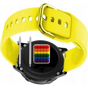 Pouzdro na mobilní telefon Řemínek Řemínek pro Samsung Galaxy Watch4 Classic 46mm, Silikonový Žlutý Smyčka