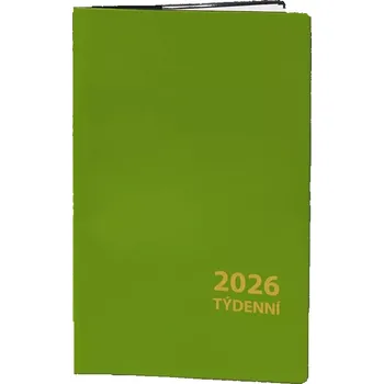 Diář Diář týdenní 2026 - zelený (DT195 )