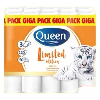 Toaletní papír Suchý toaletní papír bez vůně Queen 50 ks